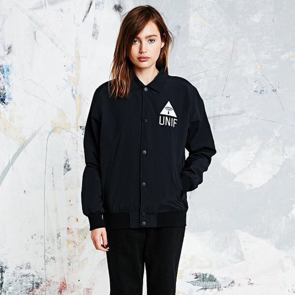 UNIF “Downers” varsity jacket.
